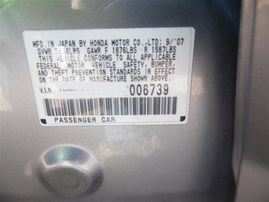 2008 Honda Fit Silver 1.5L MT #A22474